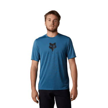 MAGLIA A MANICHE CORTE RANGER TRU DRI DARK SLATE,FOX MTB FOX MTB